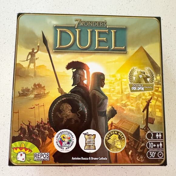 7 WONDERS DUEL Board Card Game 100% COMPLETE 2015 SEVEN WONDERS New Open Box - Picture 1 of 4